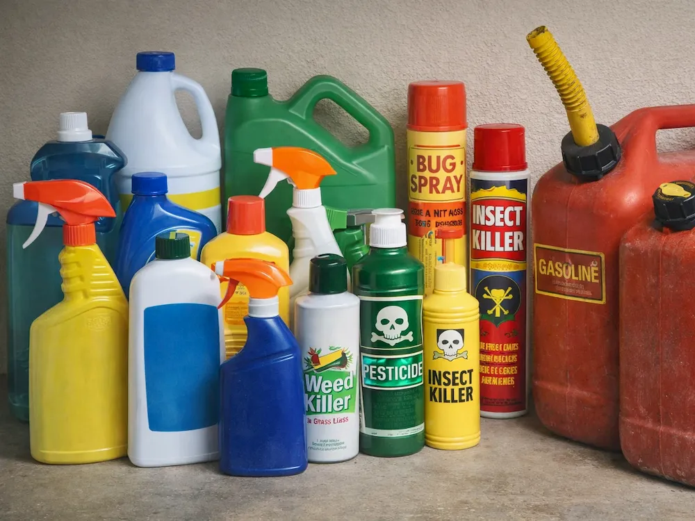 Common household cleaning products that release volatile organic compounds